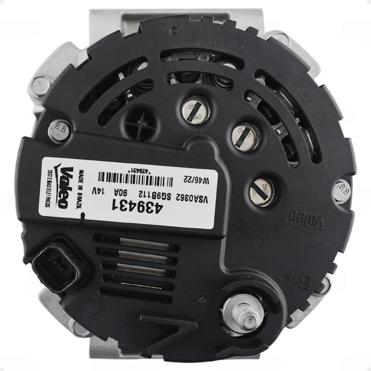 Alternador Valeo Va439431 Livina 12v 90a Sem Polia Completo