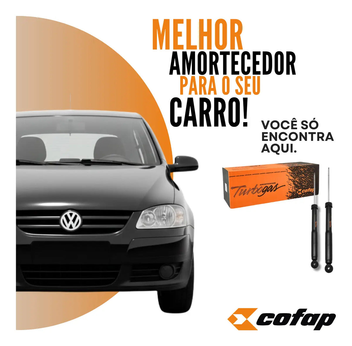Par Amortecedor Traseiro Original Cofap Spacefox 2008 2009