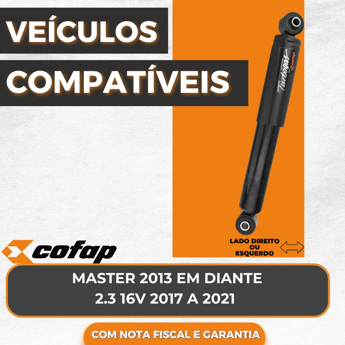 Amortecedor Traseiro Master 2.3 16v Original Cofap
