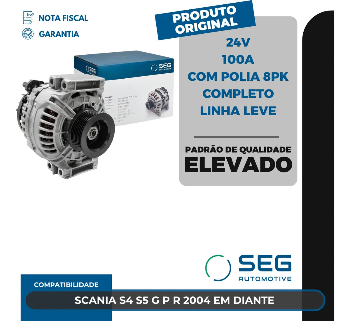Alternador Para Scania S4 S5 S6 1998 A 2022
