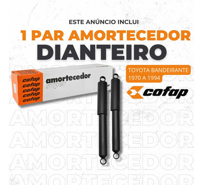 Par Amortecedor Dianteiro Bandeirante 1970 A 1994 Cofap
