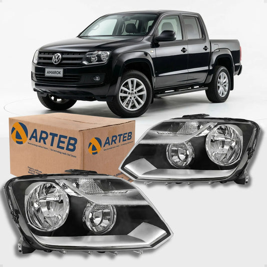 Farol Amarok C/ Motor E Mold Cromada 10 A 16 Original Arteb
