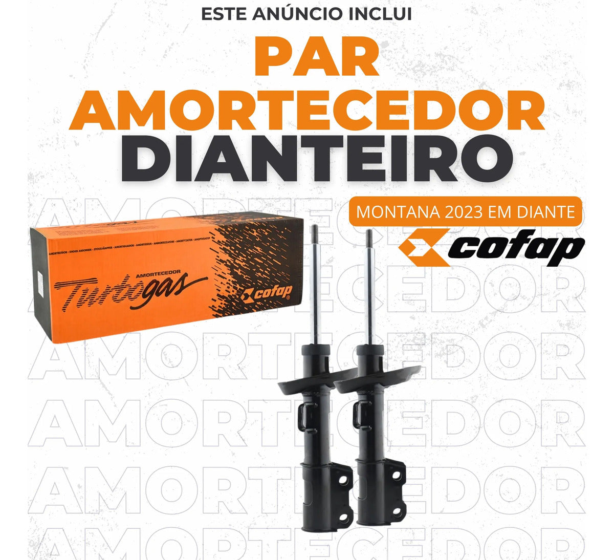 Par Amortecedor Dianteiro Cofap Montana Gp33532 - Gp33533