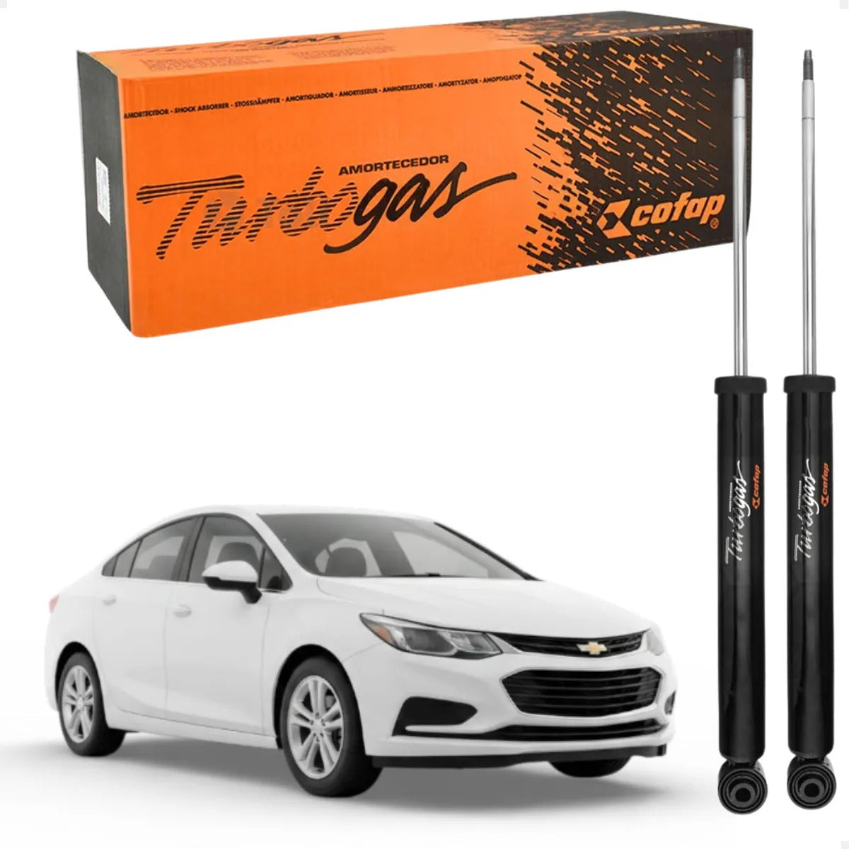 Par Amortecedor Traseiro Cofap Cruze 1.4 16v Turbo Sedan