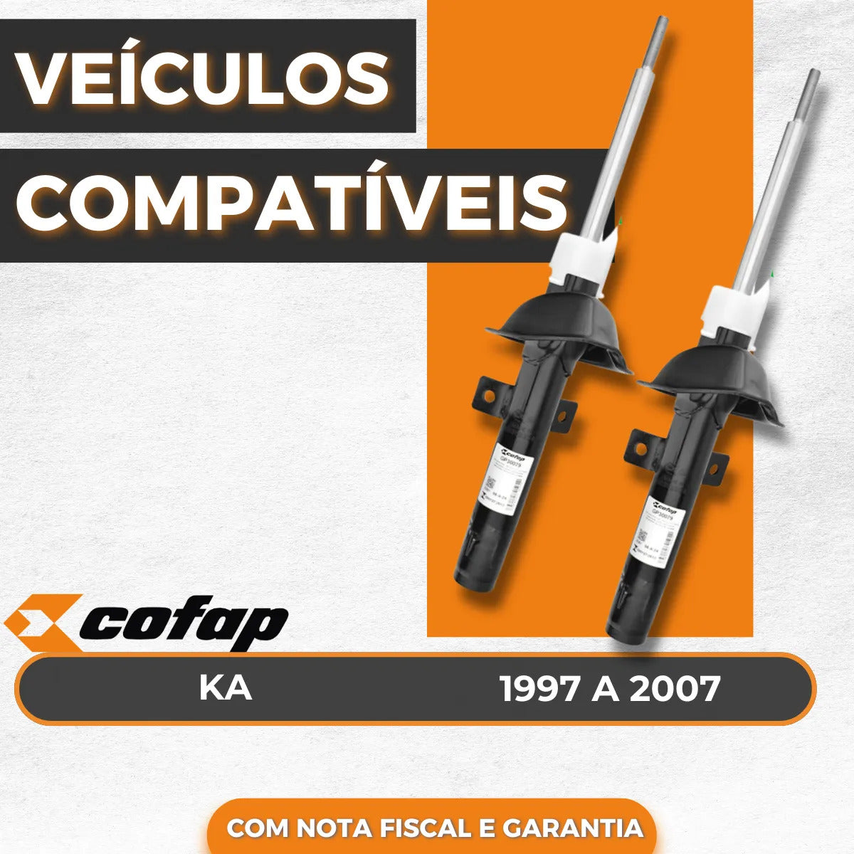 Par Amortecedor Dianteiro Ford Ka 1997 A 2007 Cofap