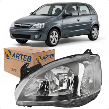 Farol Mascara Negra Corsa 2002 A 2012 Pisca Liso Arteb