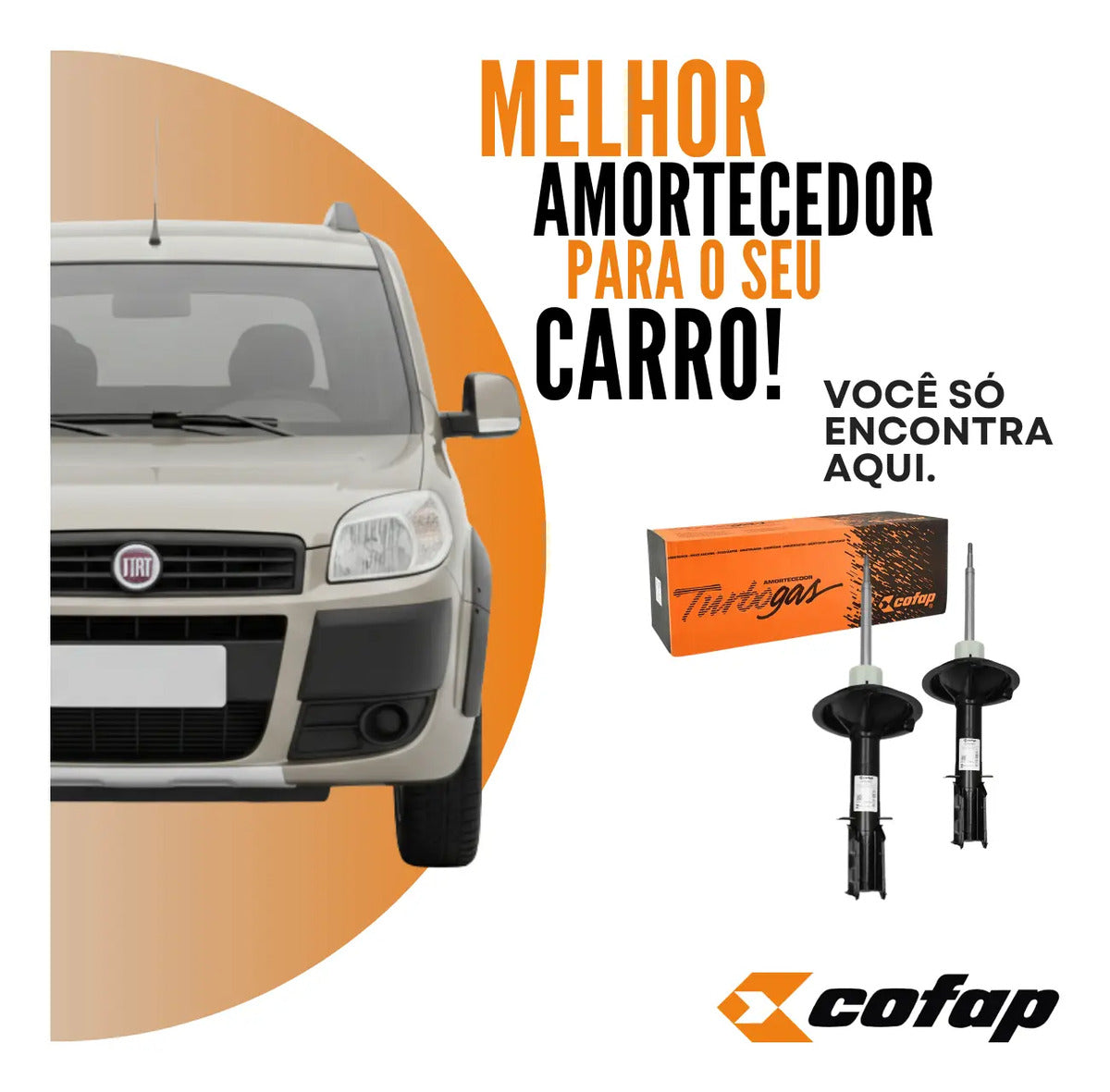 Par Amortecedor Dianteir Doblo Adventure Original Cofap 2012