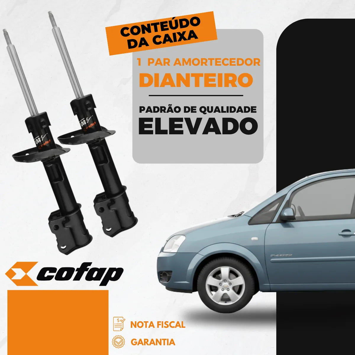 Par Amortecedor Dianteiro Meriva 02/12 Gp30381 Cofap