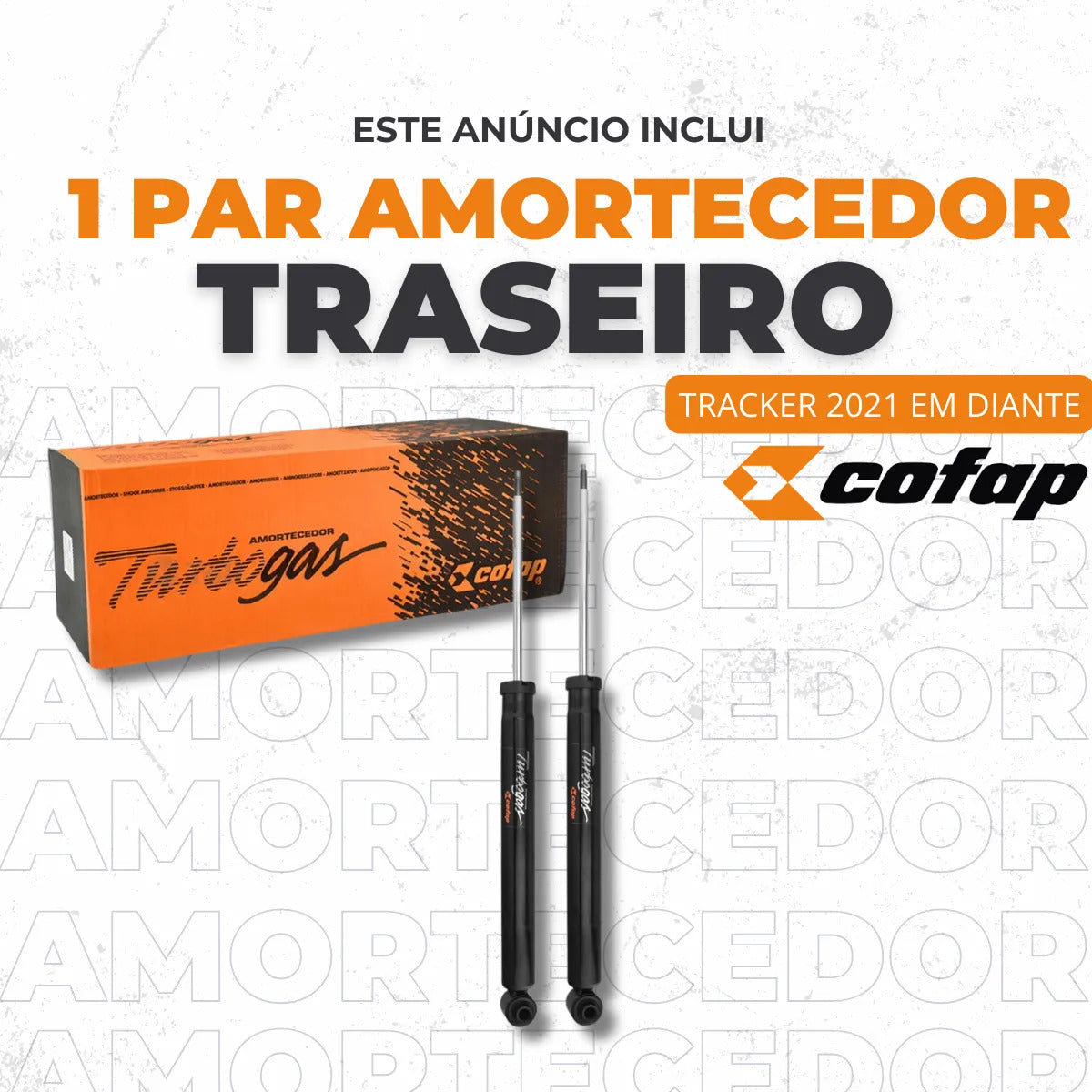 Par Amortecedor Traseiro Tracker 2021 2022 23 Cofap Novo