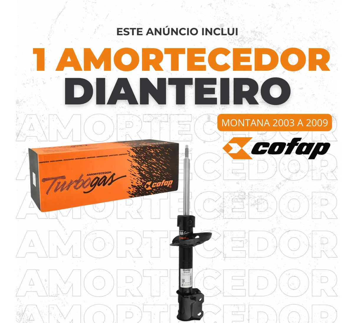 Amortecedor Dianteiro Montana 04 A 2009 Cofap Lado Direito