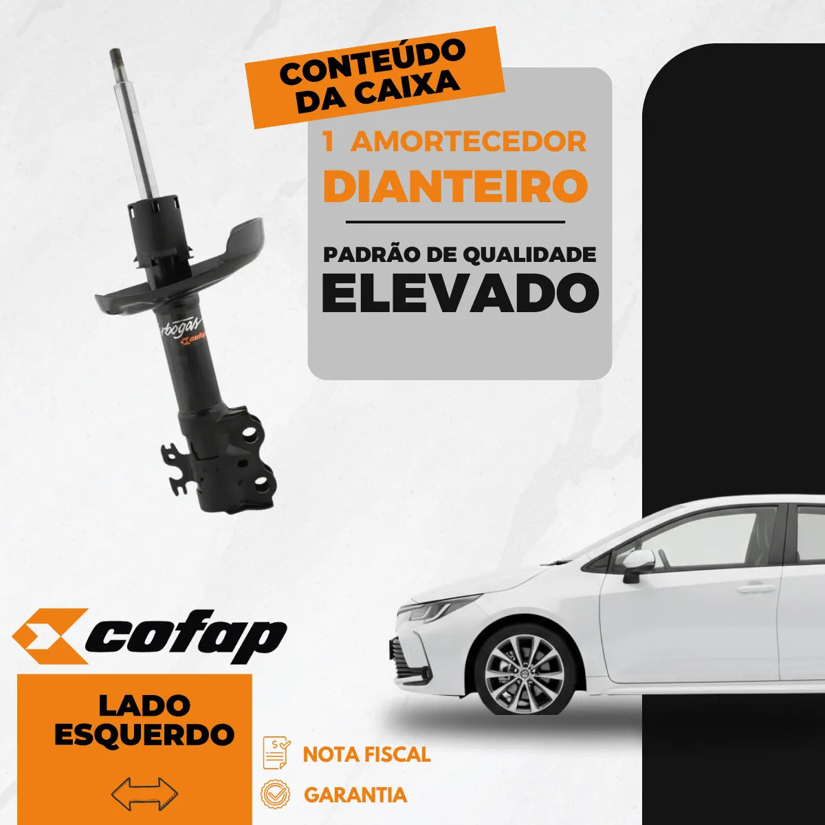 Amortecedor Dianteiro Esquerdo - Cofap - Gp33413