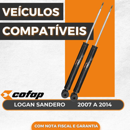 Par Amortecedor Traseiro Original Cofap Sandero 2007 2008
