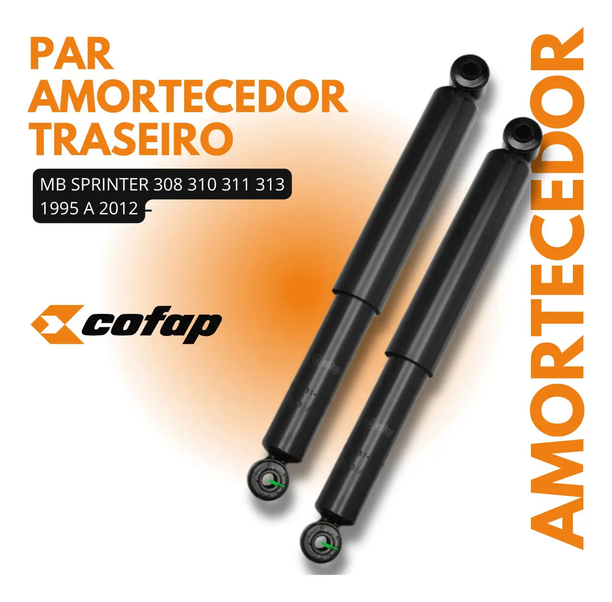 Par Amortecedor Traseiro Sprinter 310 313 1995 Á 2012 Cofap