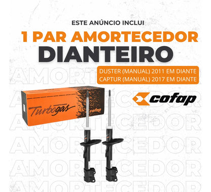 Par Amortecedor Dianteiro Duster Manual Até 2014 - Cofap
