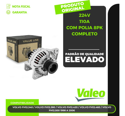 Alternador Mbb Volvo B12b B10m B12m Fh12 24v 110a 8pk