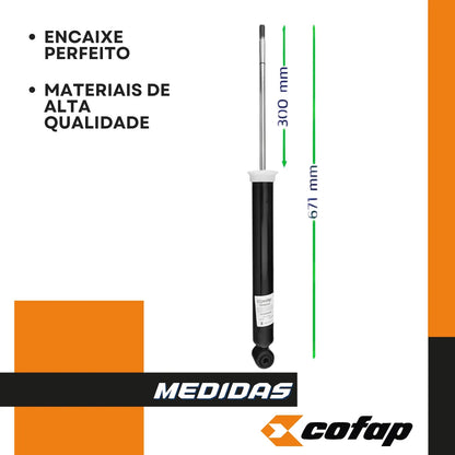 Par Amortecedor Traseiro Fiat Mobi Way 2016/.. Cofap