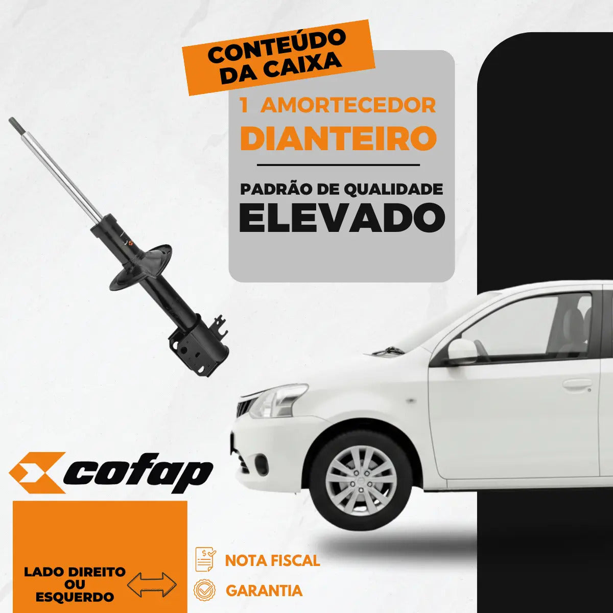 Amortecedor Dianteiro Etios Sedan 2014 2015 Original Cofap