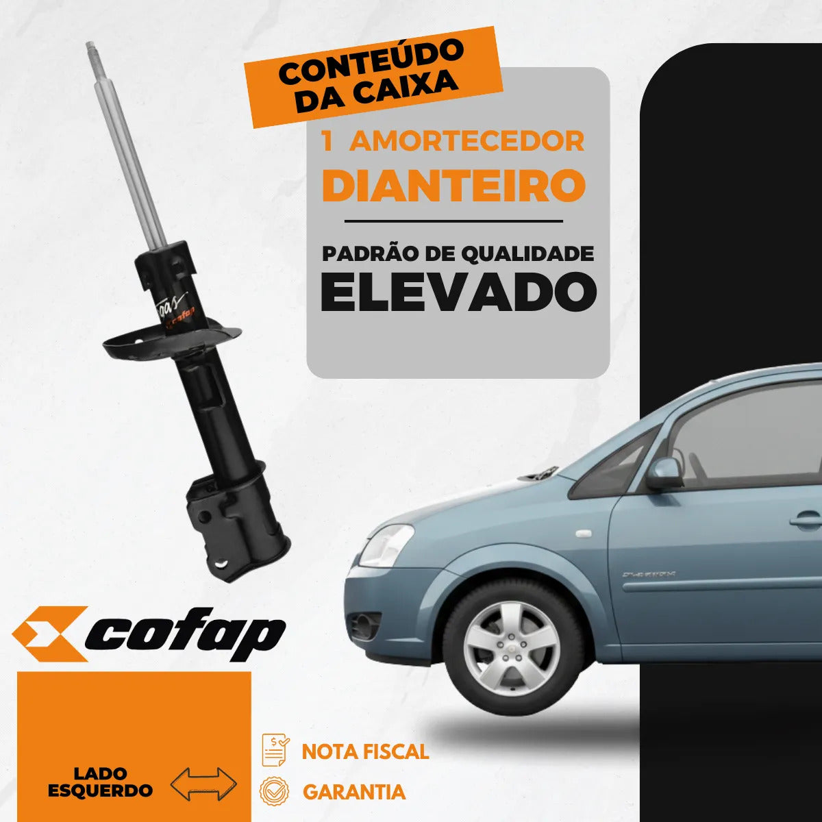 Amortecedor Diant Esq Chevrolet  Meriva 02/12 Gp30381 Cofap