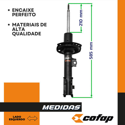 Amortecedor Dianteiro Esquerdo Hb20 2012-2015 Cofap Gp30535