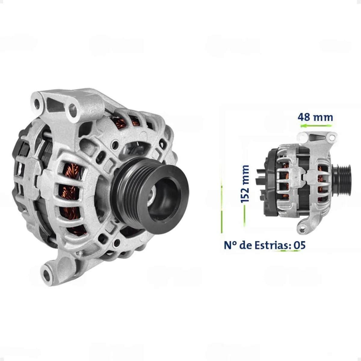Alternador Fiat Palio Uno 2000 A 2016 Strada 2003 Até 2020