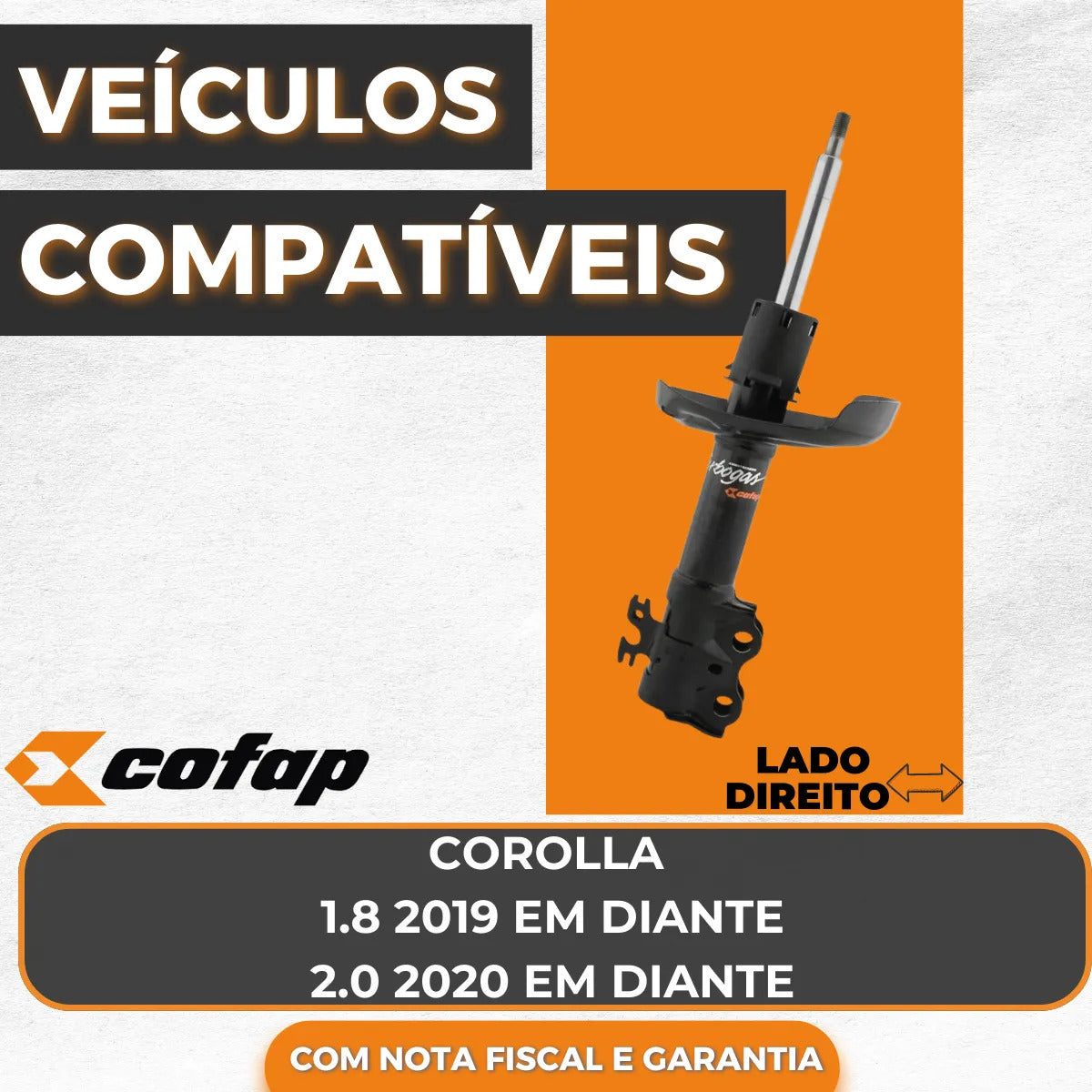Amortecedor Dianteiro Direito - Cofap - Gp33412