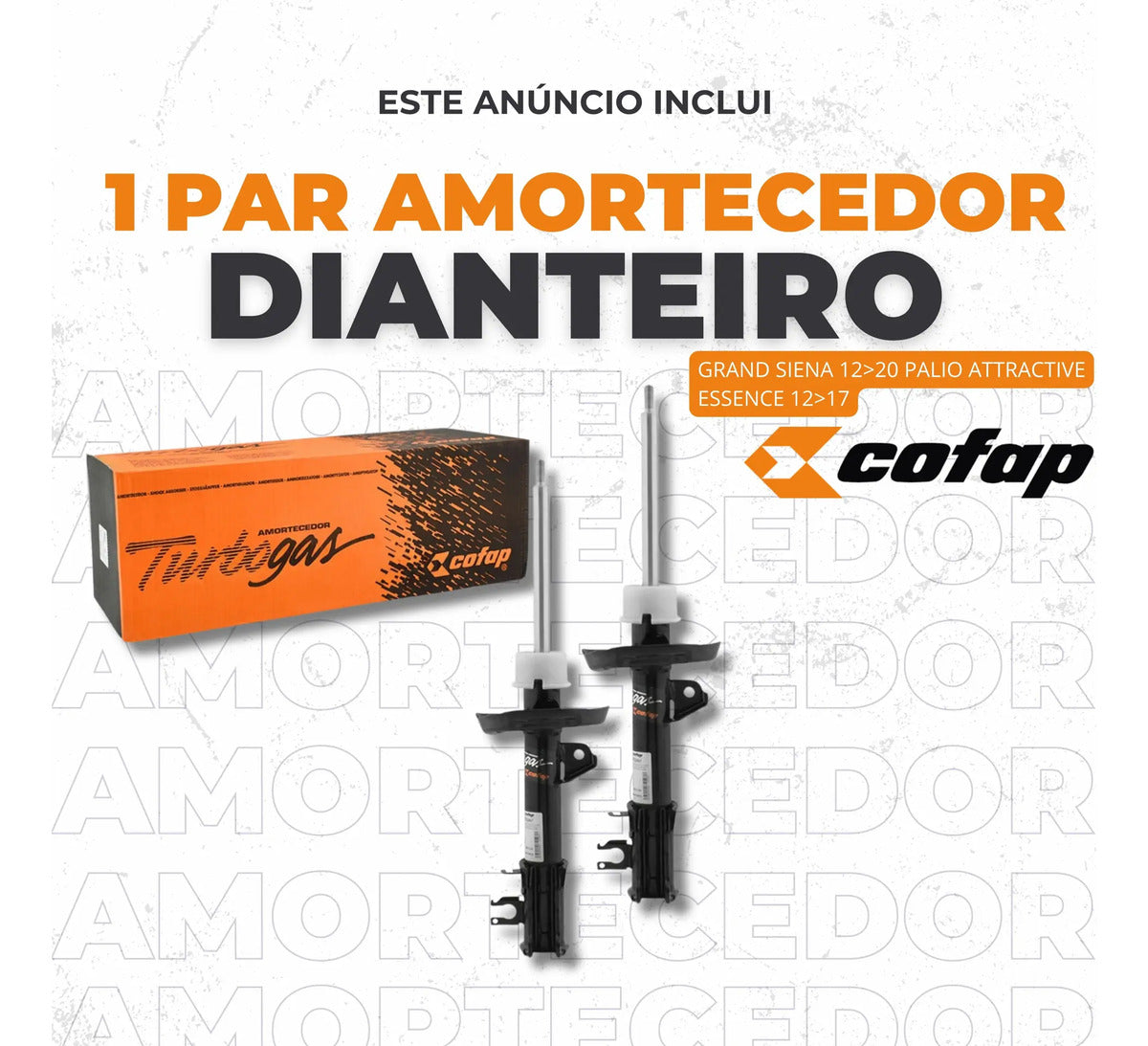 Par Amortecedor Dianteiro Palio 12 - 17 Cofap Gp32867 Gp3286