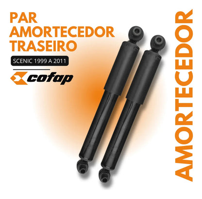 Par Amortecedor Traseiro Renalt Scenic Original Cofap