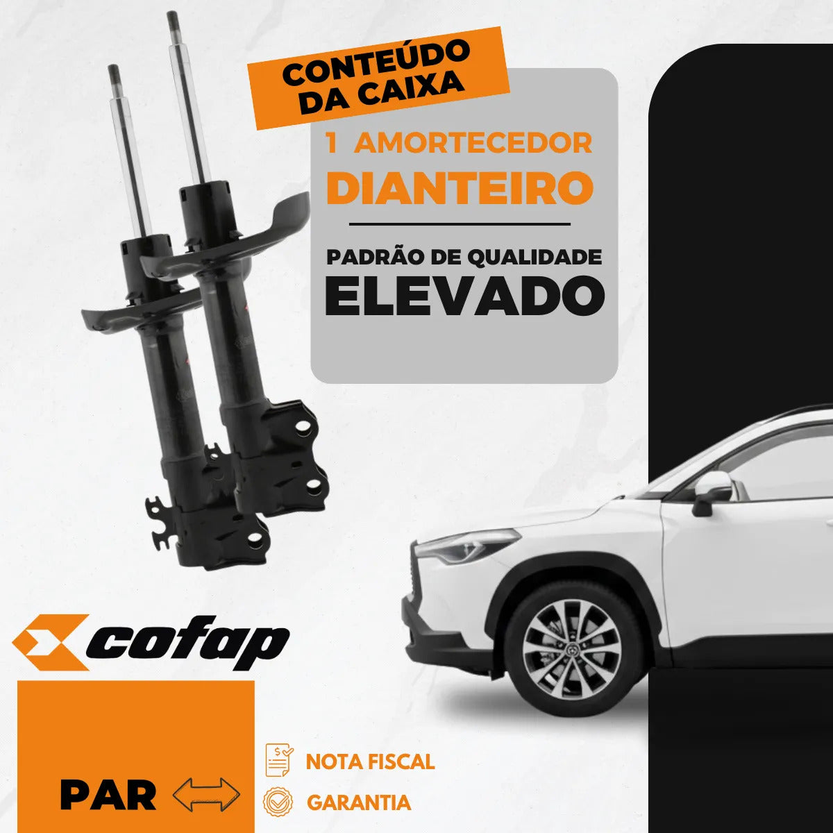 Par Amortecedor Dianteiro Corolla Cross 2021/cofap
