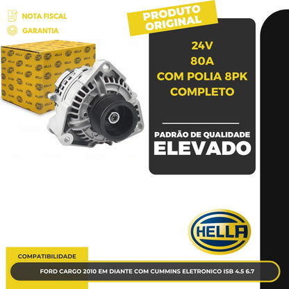 Alternador Ford Cargo Cummins Isb 4.5 6.7 2010 Em Diante