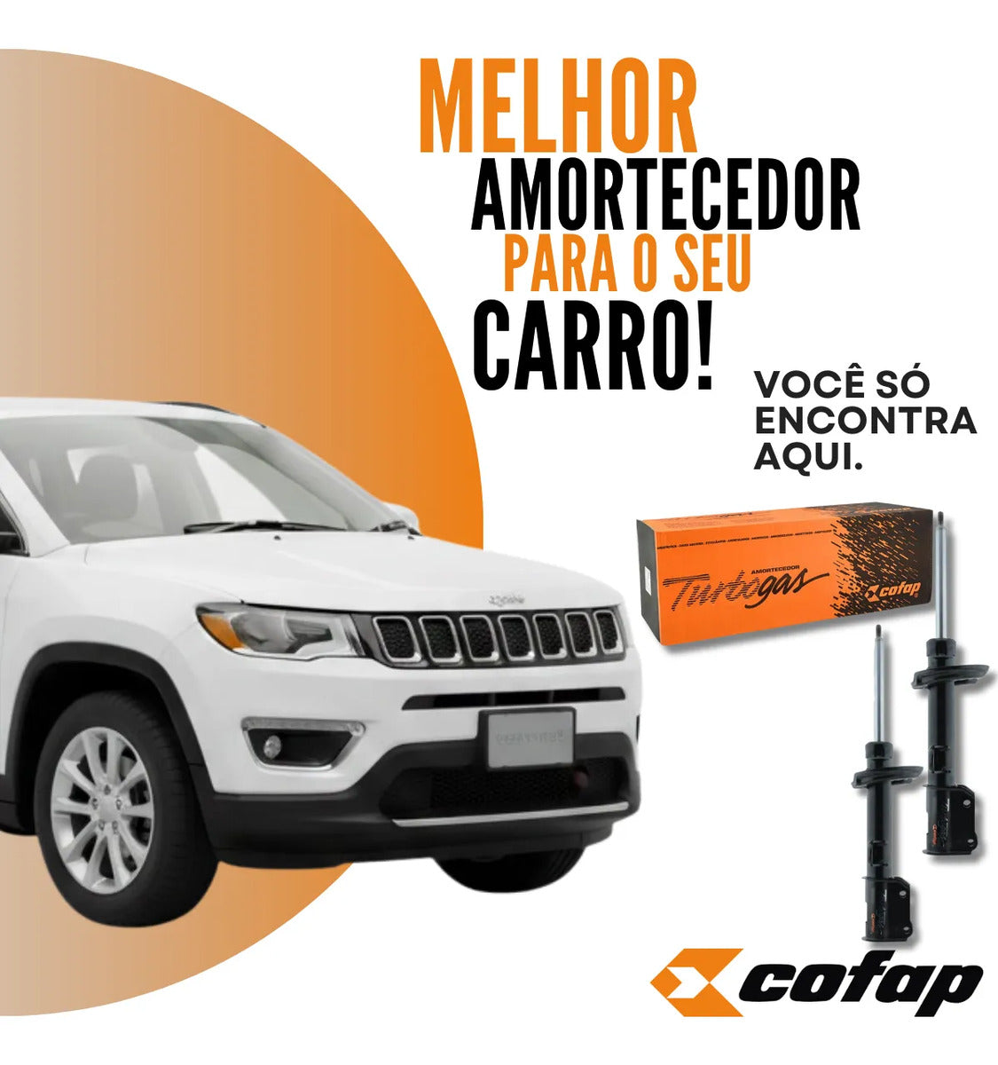 Par Amortecedor Traseiro Compass 4x2 2017 Diante - Cofap
