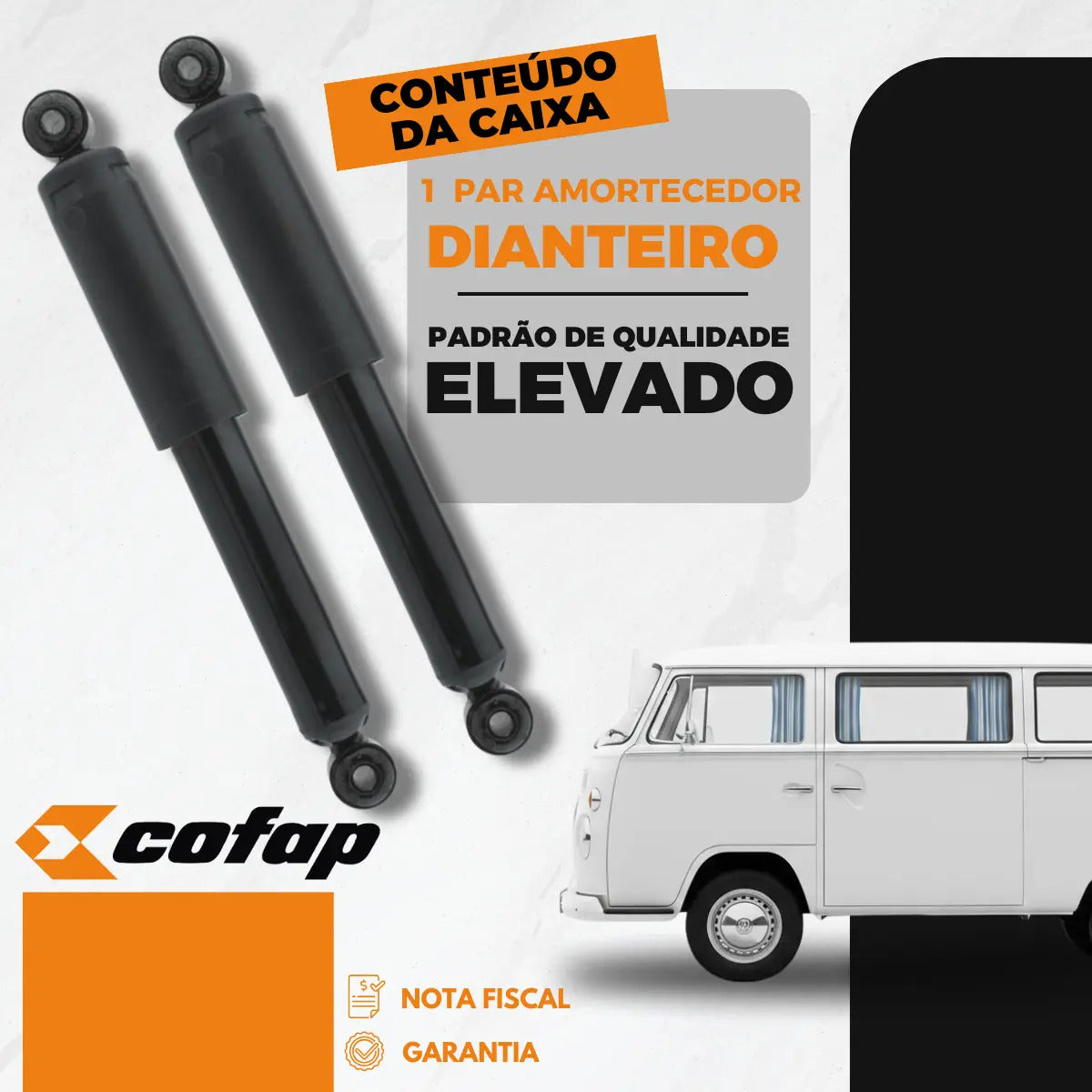 Par Amortecedor Dianteiro  Vw Kombi 1997 A 2013 Cofap Super