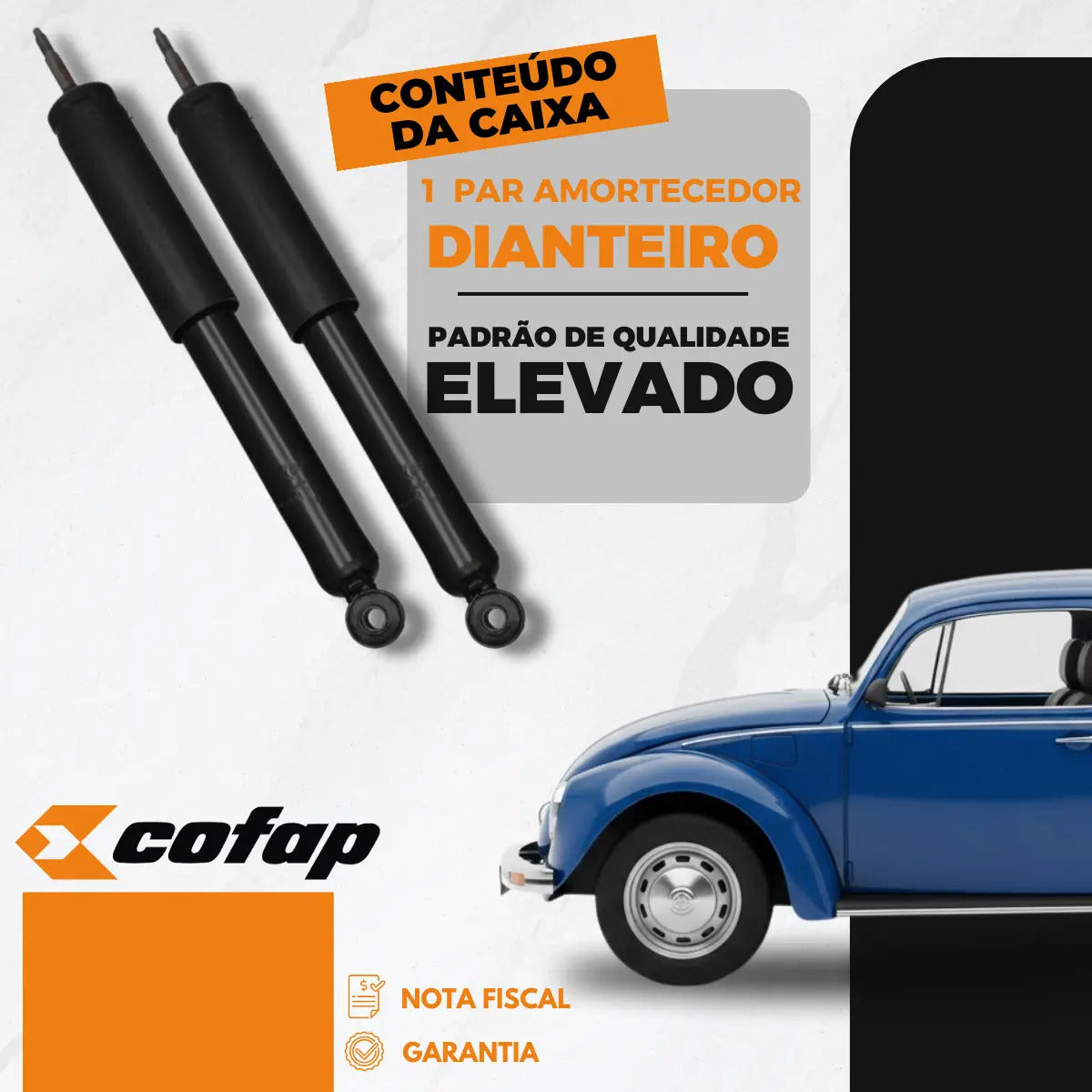 Par Amortecedor Dianteiro Fusca Brasilia Variante Tl - Cofap