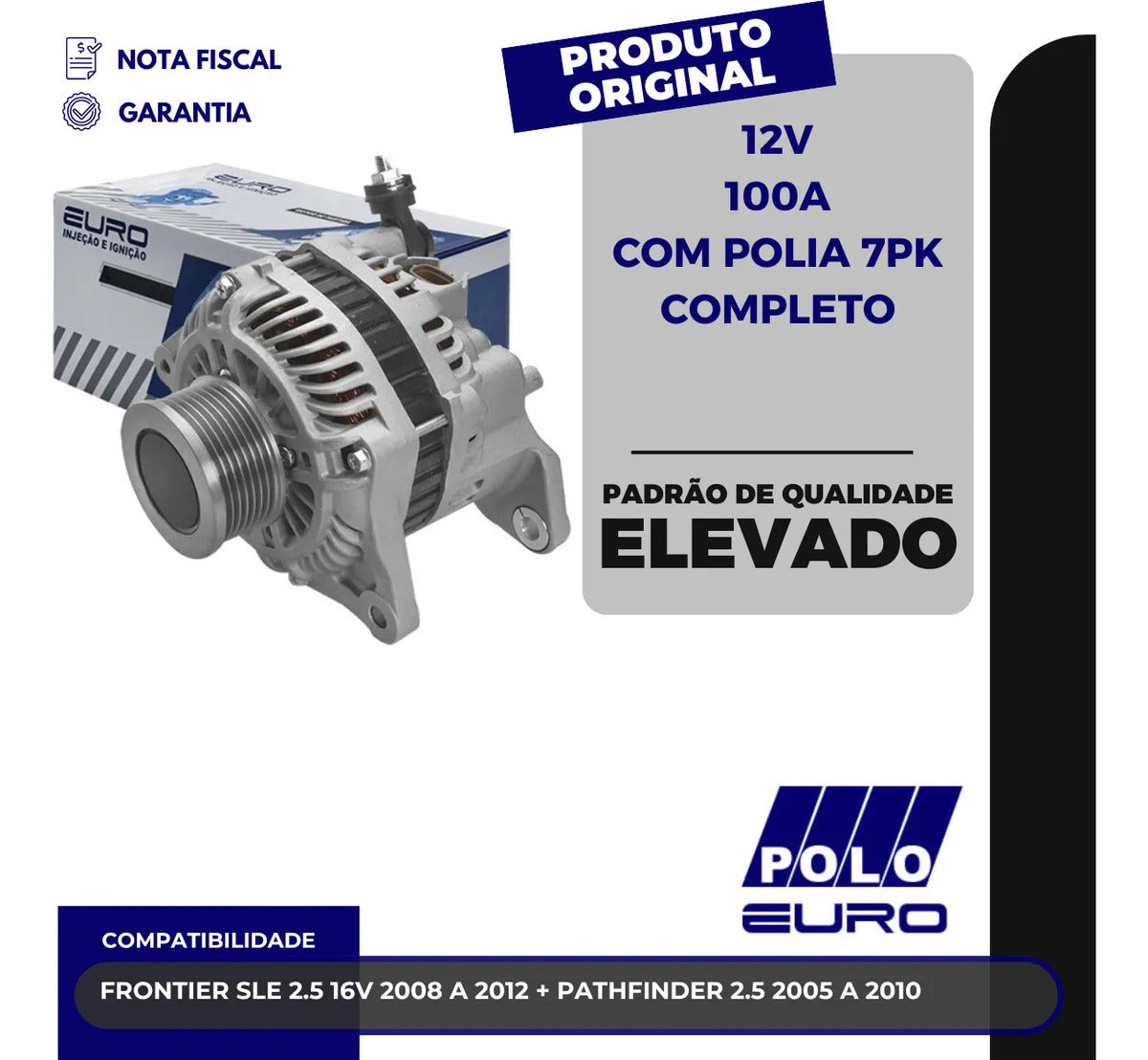Alternador Frontier Sle 2.5 16v 2008 A 2012 + Pathfinder 2.5