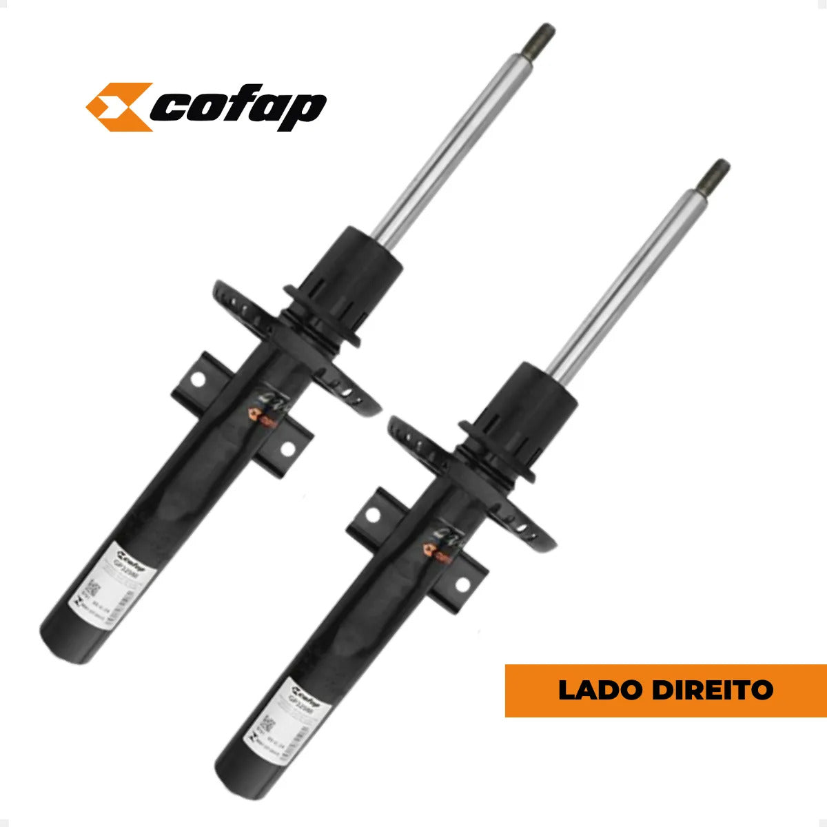 Kit 2 Amortecedor Dianteiro Cofap Sampel Gol Saveiro + Coxin