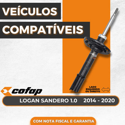 Amortecedor Dianteiro Sandero 1.0 2014 2015 2016 Cofap