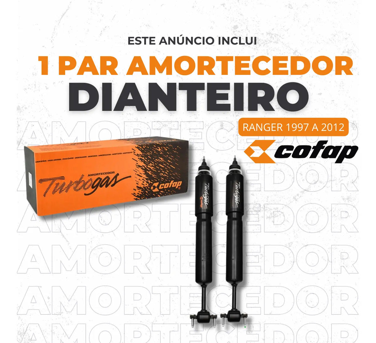 Par Amortecedore Dianteiro Ranger 2008/09/10/2011 Cofap