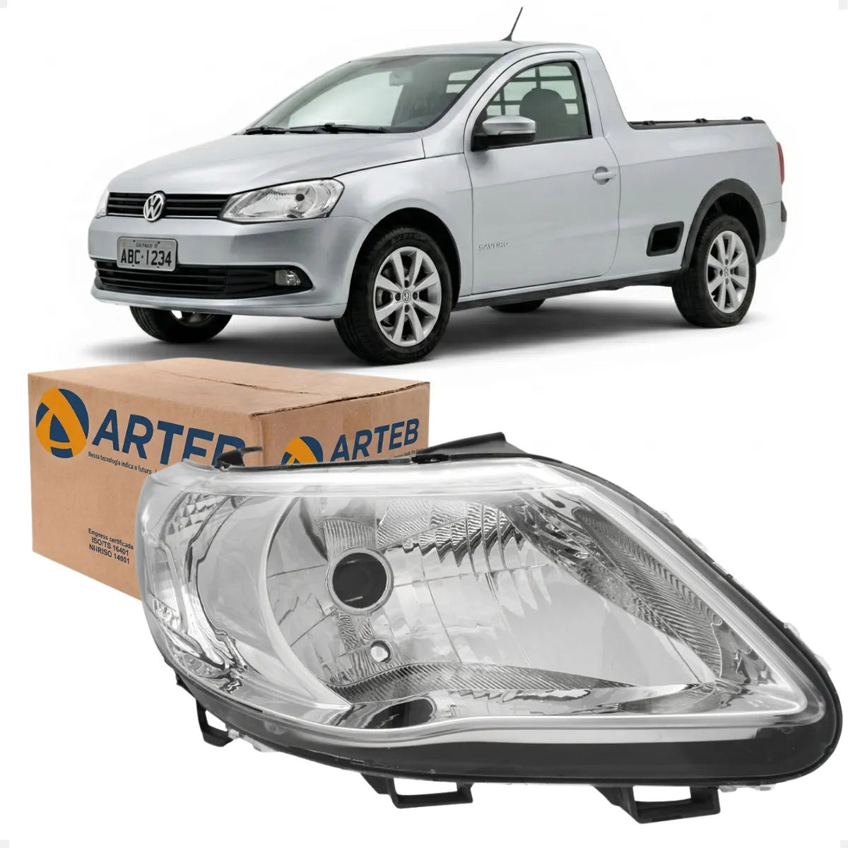 Farol Gol Voyage Saveiro G5 2009 A 2012 Foco Simples Arteb