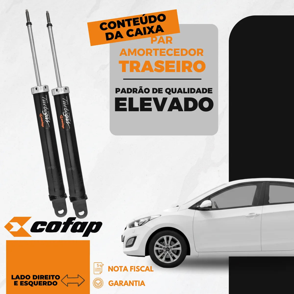 Par Amortecedor I30 2009 A 2012 Traseiro Cofap