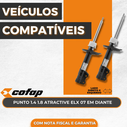 Par Amortecedor Dianteiro Punto 2007+ Cofap Gp32643 Gp32644