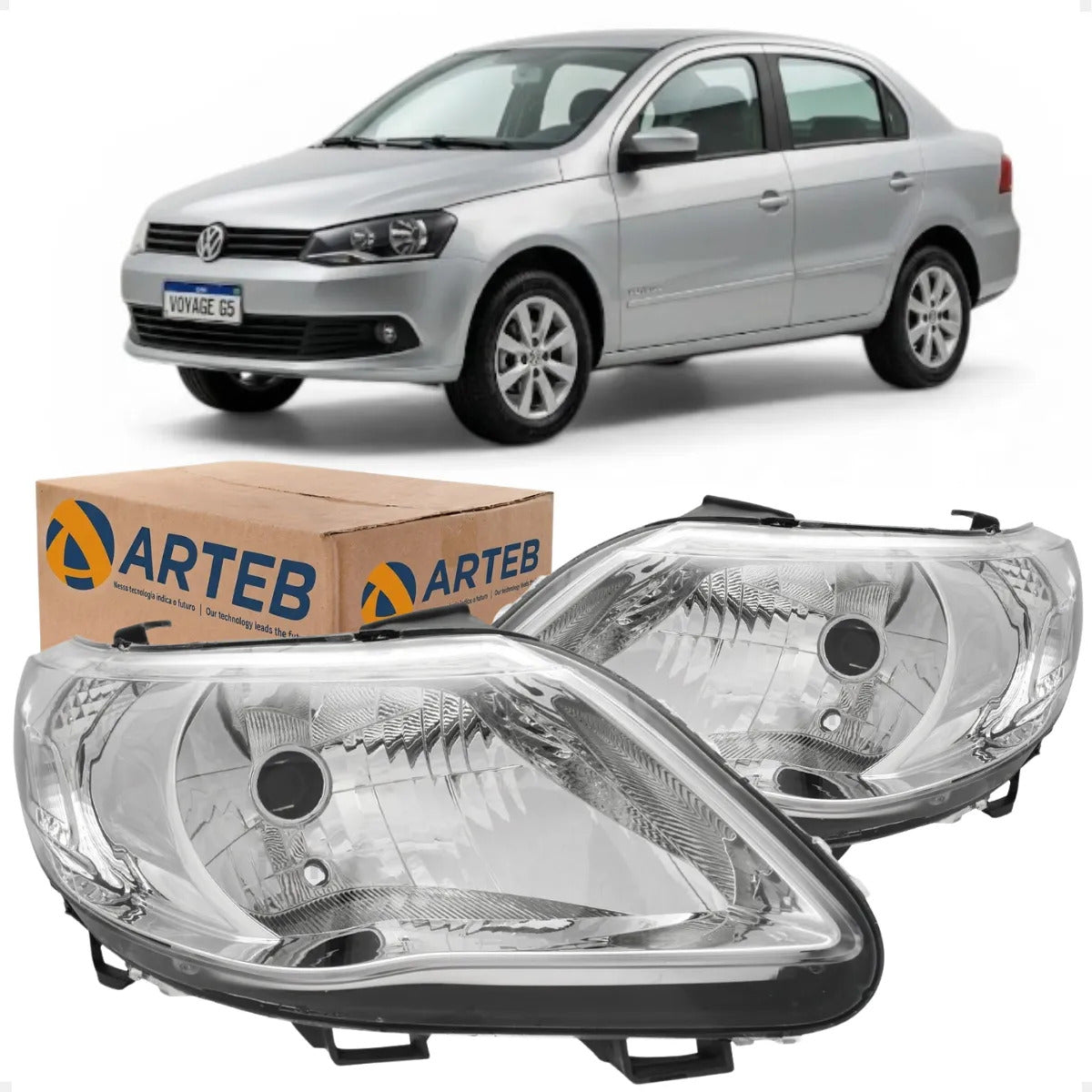 Farol Gol Voyage G5 2009 2010 2011 2012 Foco Simples Arteb
