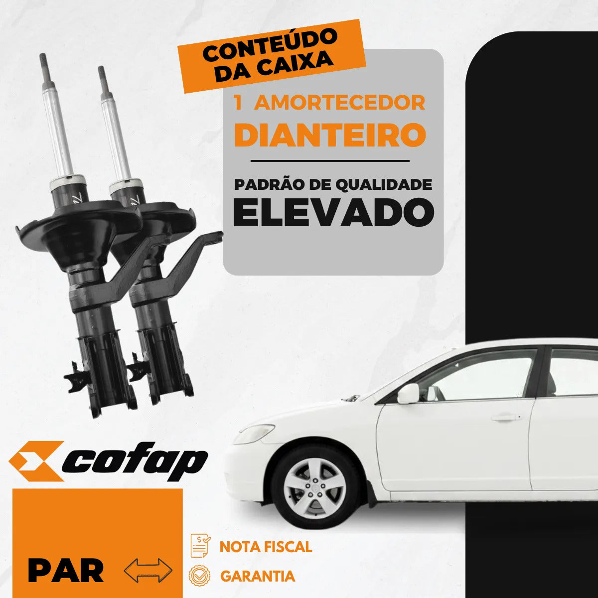 Par Amortecedor Turbogas Cofap Gp35977m - Gp35978m