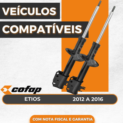 Par Amortecedor Dianteiro Etios Sedan 2014 2015 Origin Cofap