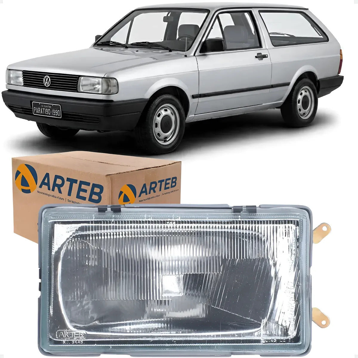 Farol Vw Gol Gts Saveiro Voyage Parati 1988 1989 1990 Arteb