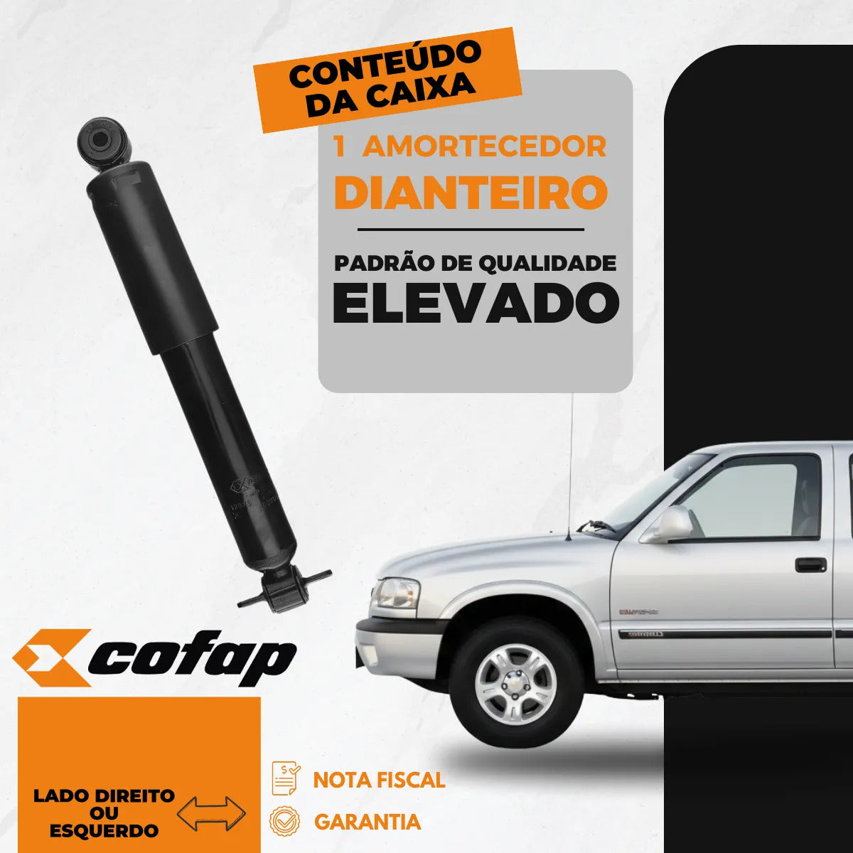 Par Amortecedor Dianteiro Super Cofap S10 4x2 1995 A 1999