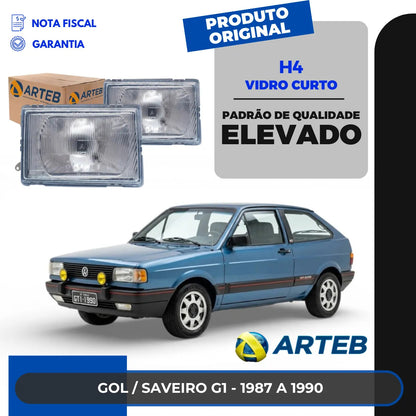 Farol Gol G1 Saveiro Parati Voyage 87 88 89 90 Curto Arteb