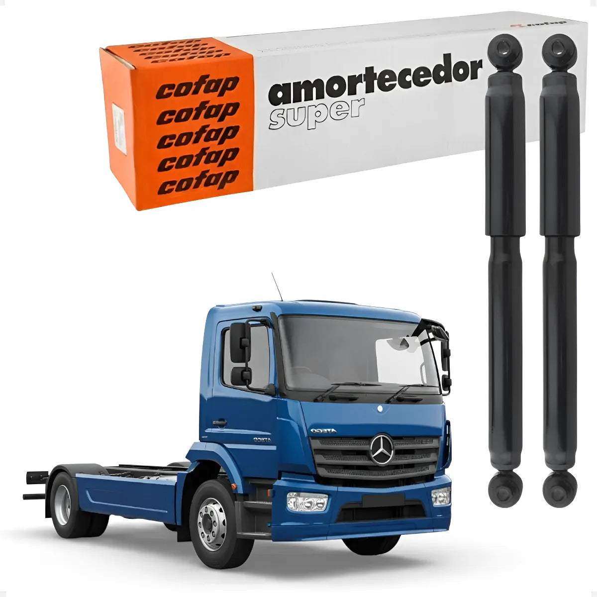 Par Amortecedor Traseiro Mb Atego 1419 1719 Cofap L.13754