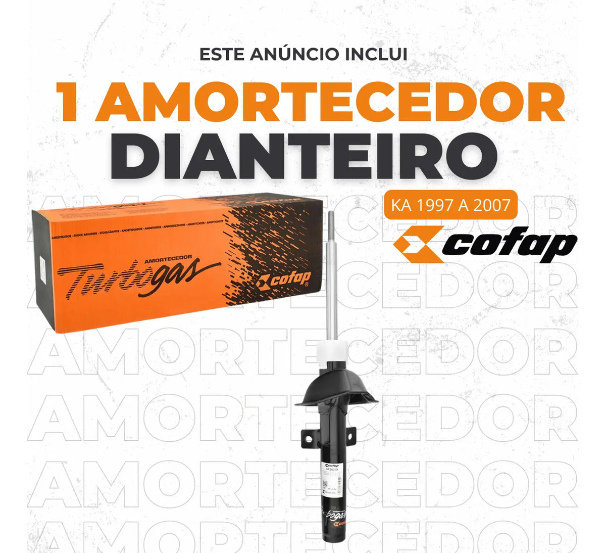 Amortecedor Dianteiro Ford Ka 1997 A 2007 Cofap