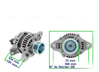 Alternador Volvo Fh12 Fh13 Fh16 Fmx 2005 Em Diante 24v130a