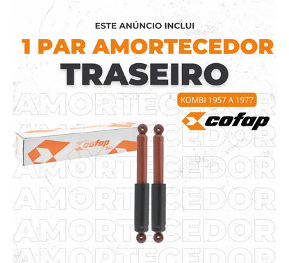 Par Amortecedor Traseiro Cofap Sb27449 Vw Kombi 1957 A 1977
