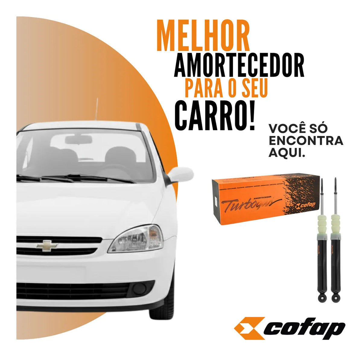 Par Amortecedor Traseiro A Gas Cofap Celta 2000 Em Diante